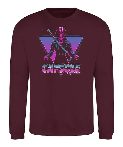 Capsule Corp - 80s, neon, dragon, ball, anime, manga - Sweatshirt