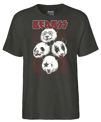 BRZZ - kiss, panda, pandabär, music, musik - Fairtrade T-Shirt