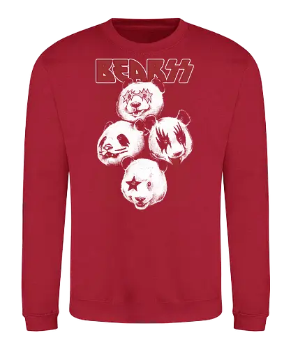 BRZZ - kiss, panda, pandabär, music, musik - Sweatshirt