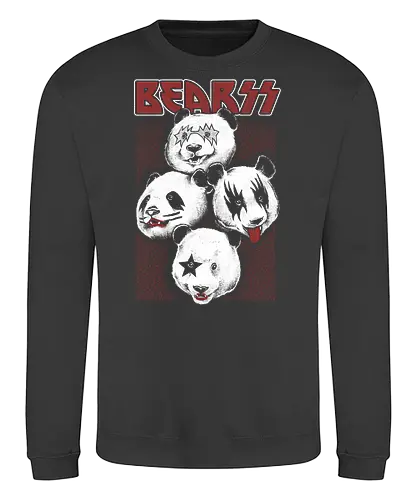 BRZZ - kiss, panda, pandabär, music, musik - Sweatshirt