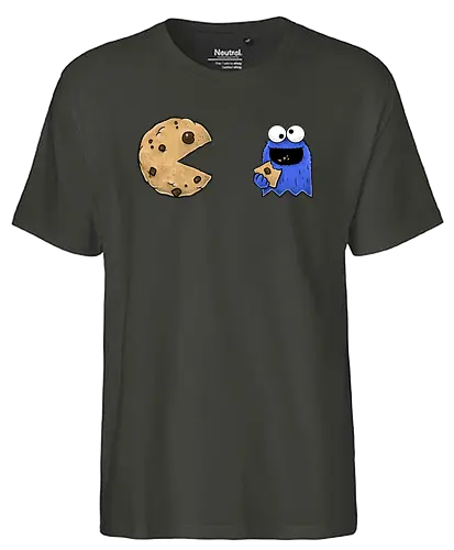 Pac-Cookie Man - cookie, krümel, gaming - Fairtrade T-Shirt