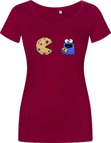 Pac-Cookie Man - cookie, krümel, gaming - Damen T-Shirt