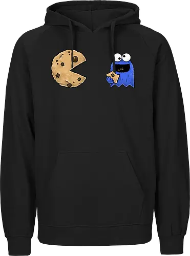 Pac-Cookie Man - cookie, krümel, gaming - Fairtrade Hoodie