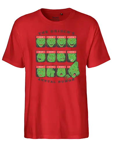 Annual Mood - grinch, weihnachten, christmas - Fairtrade T-Shirt
