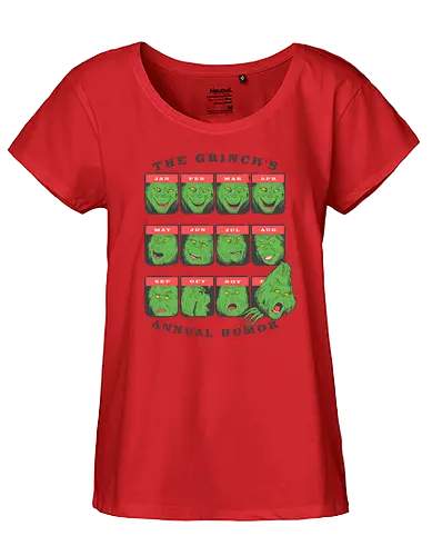 Annual Mood - grinch, weihnachten, christmas - Fairtrade Girl Shirt