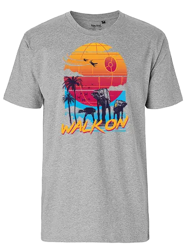Walk On - atat, at-at, sunset, scarif, sci fi, science fiction, nerd, space opera, film, serie - Fairtrade T-Shirt