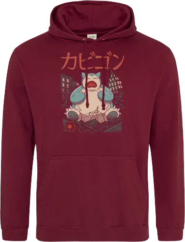Sleeping Kaiju - kaiju, monster, mashup, relax, anime, manga, gaming, pocket, retro, classic, Kaiju - Standard Hoodie