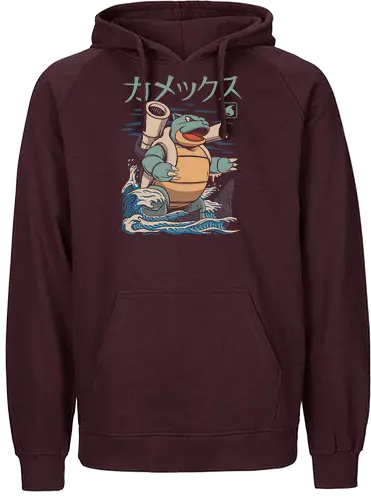Water Kaiju - anime, manga, gaming, pocket, monster, retro, classic, kaiju, water, wasser, Kaiju - Fairtrade Hoodie