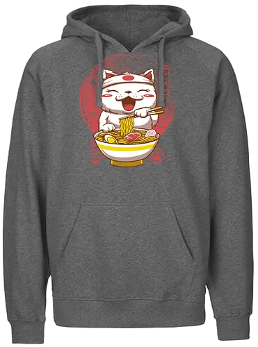Neko Ramen - neko, ramen, japan, nippon, katze, cat, Japanese - Fairtrade Hoodie