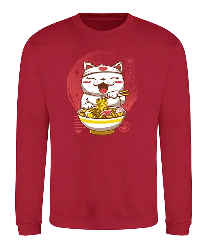 Neko Ramen - neko, ramen, japan, nippon, katze, cat, Japanese - Sweatshirt