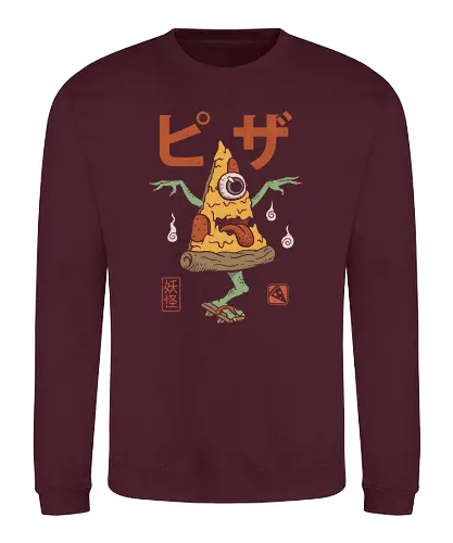 Pizza Yōkai - yokai, ananas, pizza, geist, ghost, japan, monster - Sweatshirt