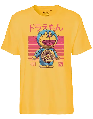 Dorae-Bot - fujiko fujio, abiko motoo, nobita - Fairtrade T-Shirt
