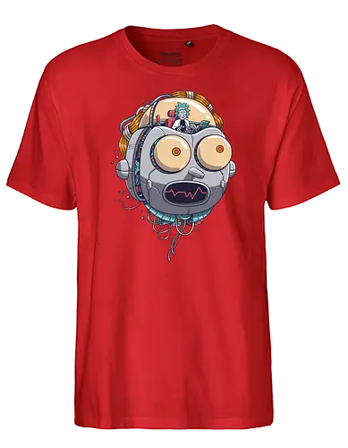 X-Machina - rick, morty, robot, adult, cartoon, trickfilm, hd - Fairtrade T-Shirt