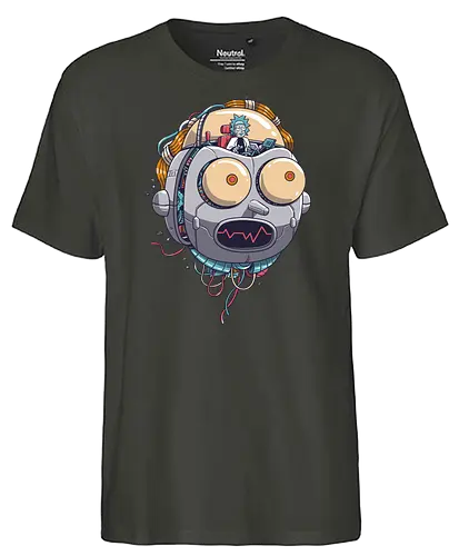 X-Machina - rick, morty, robot, adult, cartoon, trickfilm, hd - Fairtrade T-Shirt