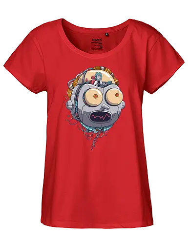 X-Machina - rick, morty, robot, adult, cartoon, trickfilm, hd - Fairtrade Girl Shirt