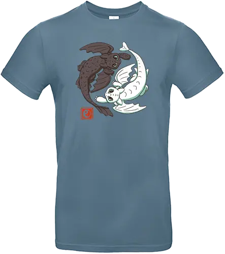 Yin Yang Dragons - drachen, dragon, japan - Standard T-Shirt