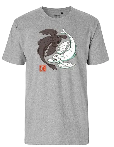 Yin Yang Dragons - drachen, dragon, japan - Fairtrade T-Shirt