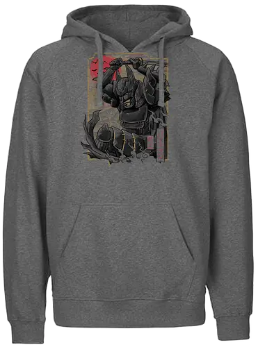 Dark Samurai Knight - samurai, japan, tradition, bat, Japanese - Fairtrade Hoodie