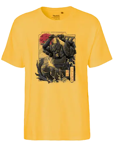 Dark Samurai Knight - samurai, japan, tradition, bat, Japanese - Fairtrade T-Shirt