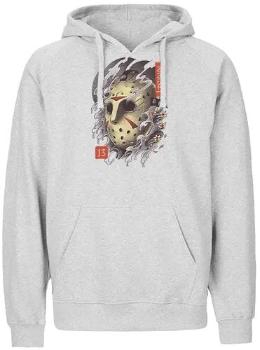 Oni Jason Mask - oni, yokai, troll, mask, maske, jason, jason voorhees, freitag der 13., friday the 13th, horror, movie, classic - Fairtrade Hoodie