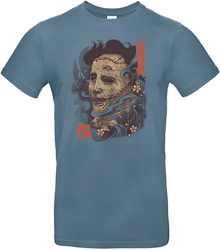 Oni Leather Mask - oni, yokai, troll, mask, maske, texas chainsaw massacre, horror, movie, classic, leatherface - Standard T-Shirt