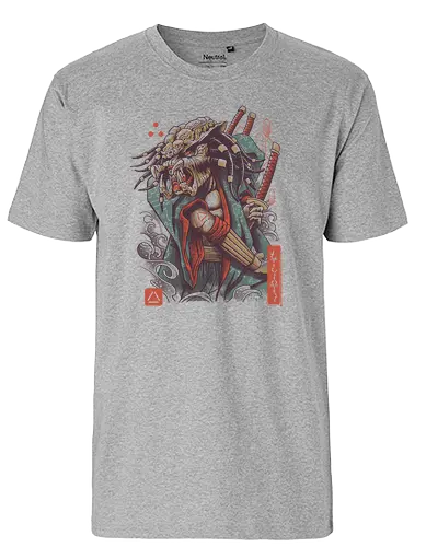 Samurai Predator - samurai, predator, movie, monster, kaiju, japan, nippon - Fairtrade T-Shirt