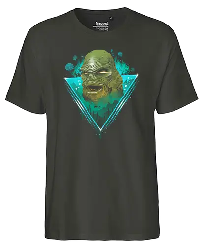 Rad Creature - horror, monster, classic, movie, film, fish, swamp, thing, rad - Fairtrade T-Shirt