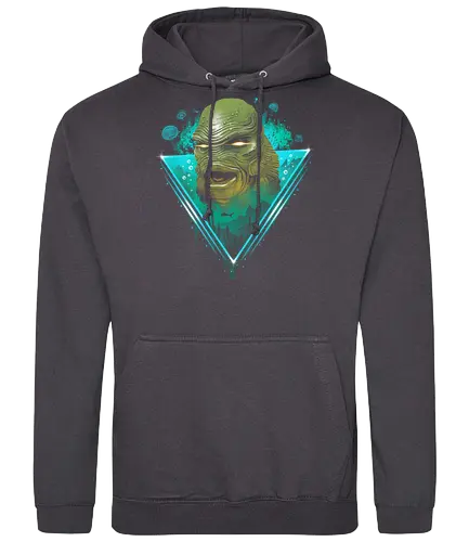 Rad Creature - horror, monster, classic, movie, film, fish, swamp, thing, rad - Standard Hoodie