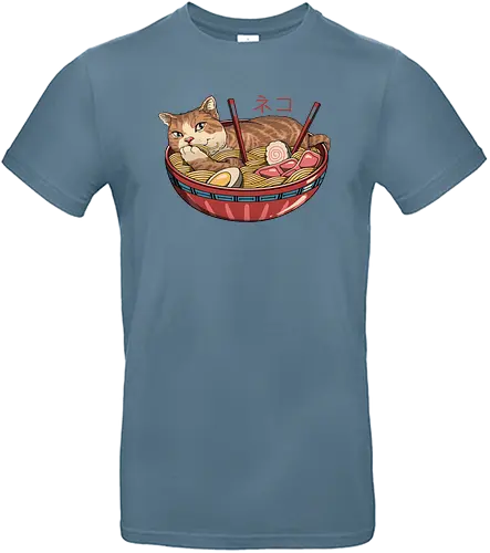 Neko Ramen 2 - ramen, neko, cat, katze, nudeln, noodles, noodle soup, soup, suppe, japan, nippon, food, essen - Standard T-Shirt