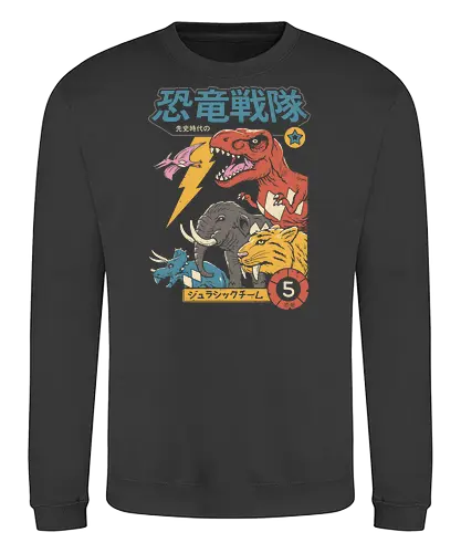 Dino Sentai - dinosaurier, japan, sentai, prehistoric, prähistorisch, dino, mammut. - Sweatshirt