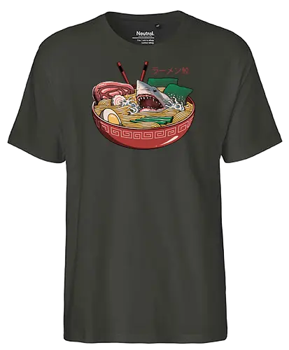 Ramen Shark - hai, ramen - Fairtrade T-Shirt