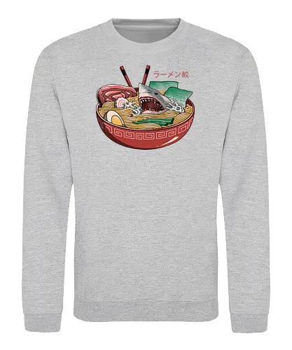 Ramen Shark - hai, ramen - Sweatshirt