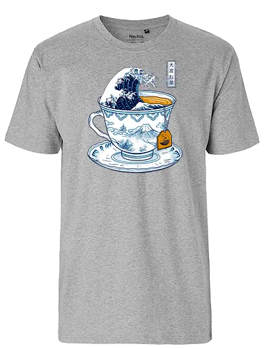 The Great Kanagawa T - tee, japan, welle, fuji, fujisan, tcup, grt wave off kanagawa, ttime - Fairtrade T-Shirt