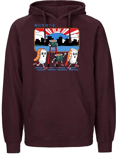Tokyo Sushi Run - tokyo, japan, sushi, nigiri, maki - Fairtrade Hoodie
