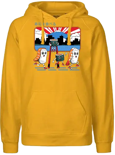 Tokyo Sushi Run - tokyo, japan, sushi, nigiri, maki - Fairtrade Hoodie