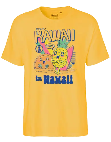 Kawaii in Hawaii - kawaii, niedlich, cute, hawaii, summer, summervibes, holidays, fun - Fairtrade T-Shirt