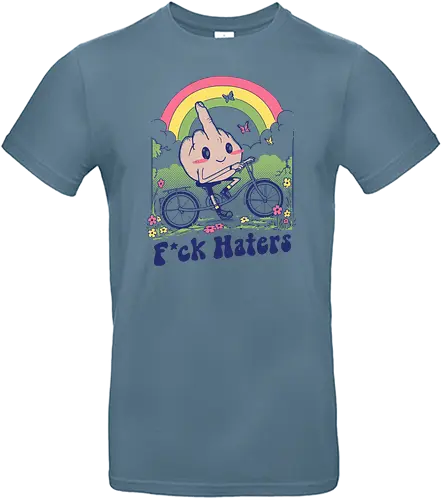 Fuck the Haters - Hater, fuck, don't care, regenbogen, rainbow, glitter, glitzer - Standard T-Shirt