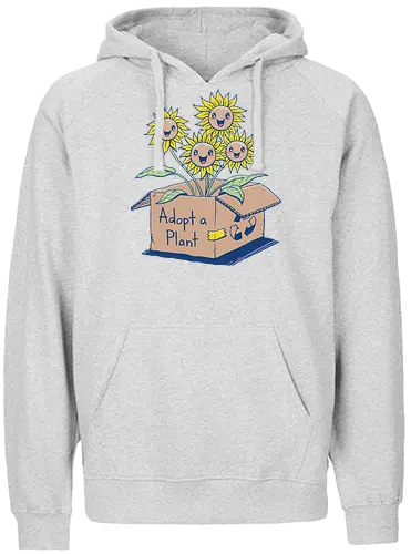 Adopt a Plant - plant, Plantlovers, pflanze, sonnenblume, pflanzenmuddi, adoption, flower, blume - Fairtrade Hoodie