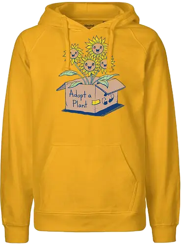 Adopt a Plant - plant, Plantlovers, pflanze, sonnenblume, pflanzenmuddi, adoption, flower, blume - Fairtrade Hoodie