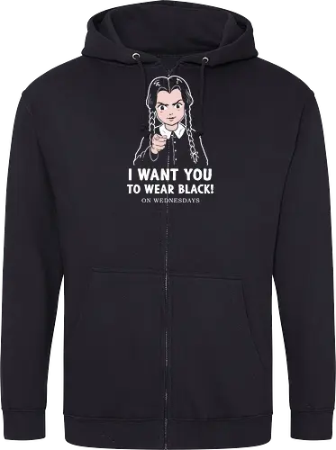 I want you to wear black