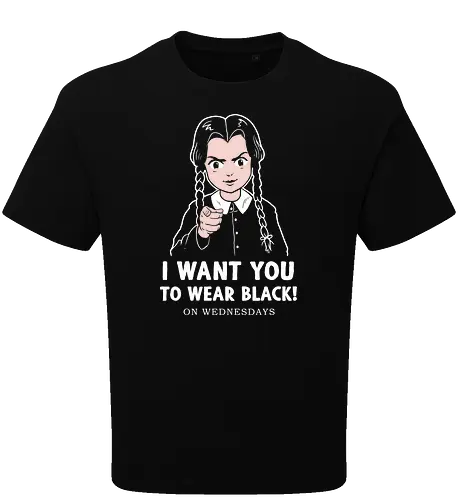 I want you to wear black