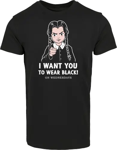 I want you to wear black