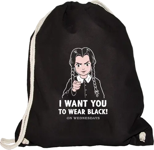 I want you to wear black