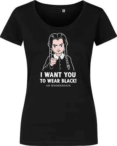I want you to wear black
