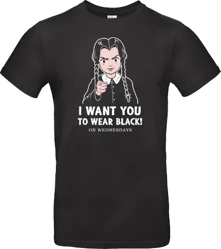 I want you to wear black