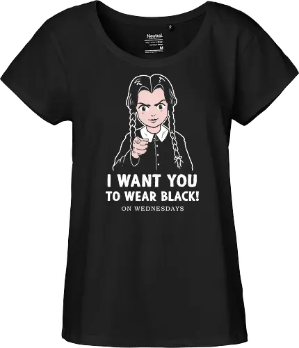 I want you to wear black