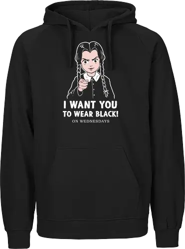 I want you to wear black
