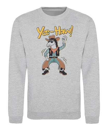 Horsing Around - horse, cowboy, Yee-haw, Bojack, Horseman - Sweatshirt