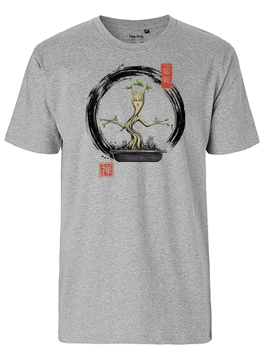 Bonsai Meditations - tree, Bonsai, japan, nippon, plant, pflanze - Fairtrade T-Shirt