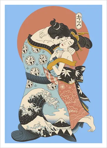 The Kiss Ukiyo-e